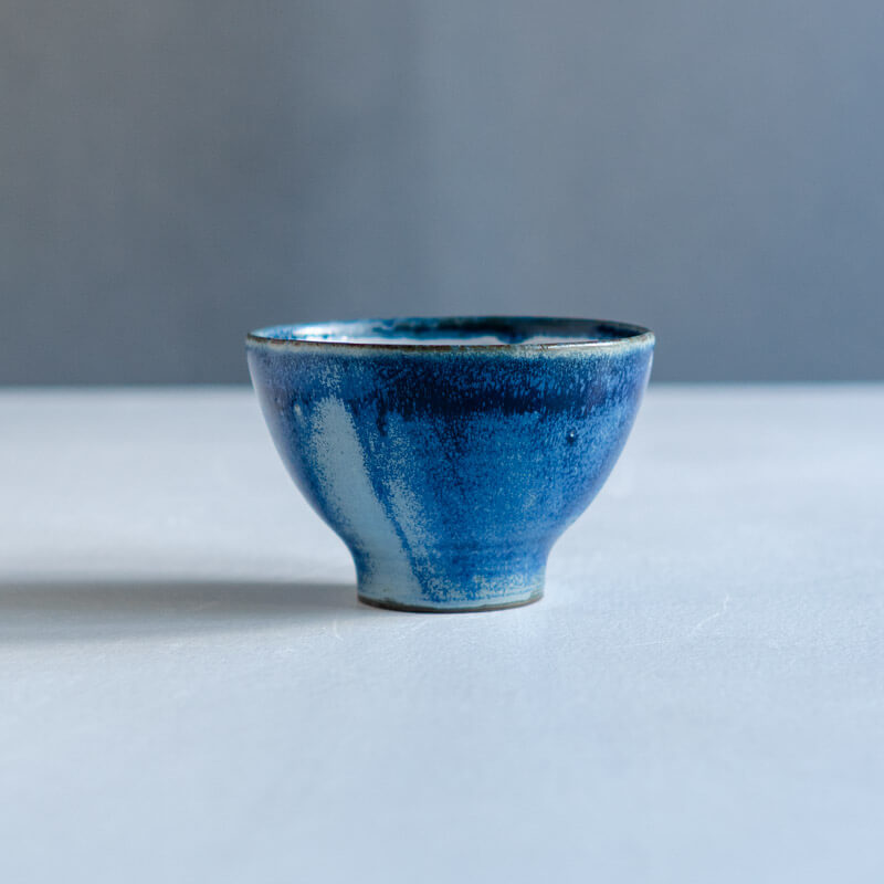 Miki Furihata iro bowl with foot M blue C