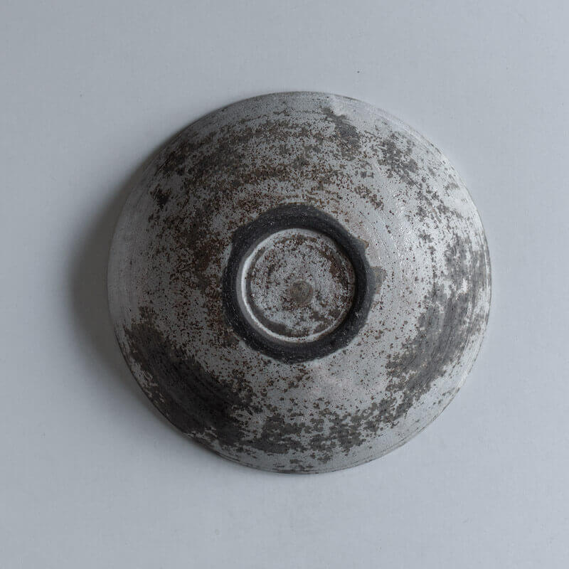 芳賀稔 剥白 鉢 19cm