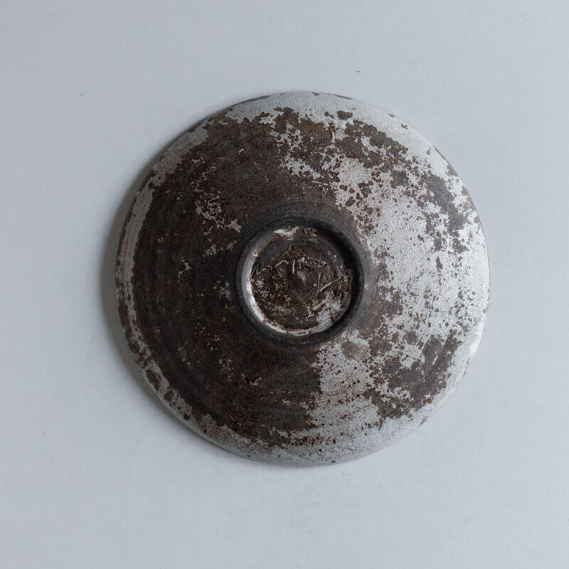 芳賀稔 剥白 浅鉢 19cm