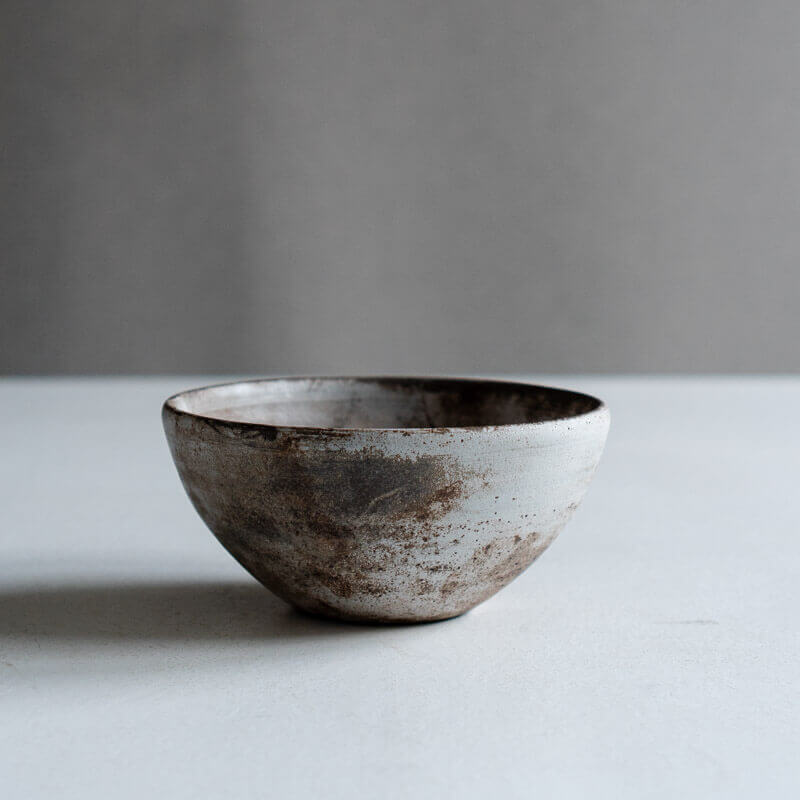 芳賀稔 剥白 ボウル 13cm