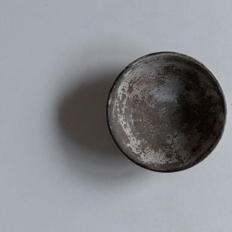 芳賀稔 剥白 鉢 10cm