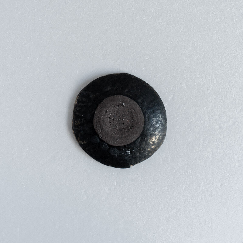 Haga Minoru Black and Silver Plate 10cm