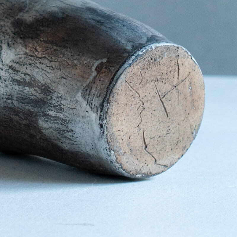 Haga Minoru: Buried Pottery, Silver, Flower Vase B