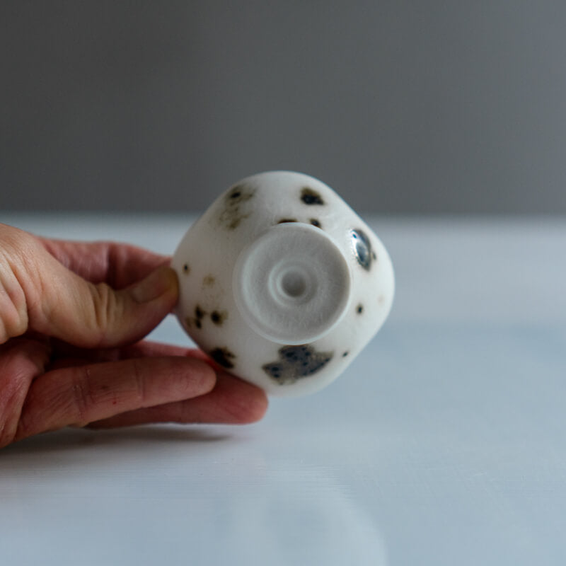 Daisuke Murai Tall-Footed Teacup, Rinka Design, Geshō Dōsai Finish