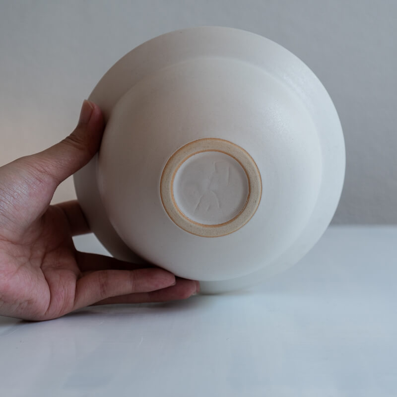 Riko Nango Rim Bowl, White