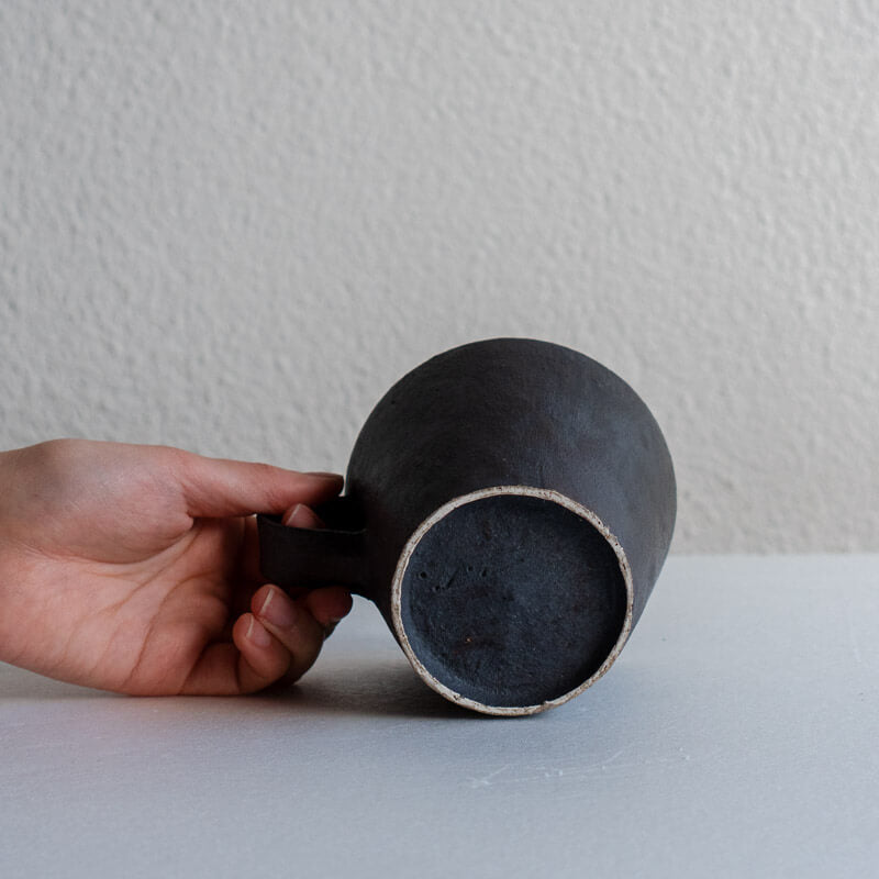 Toshiaki Tashiro Black Manganese Handled Cup M