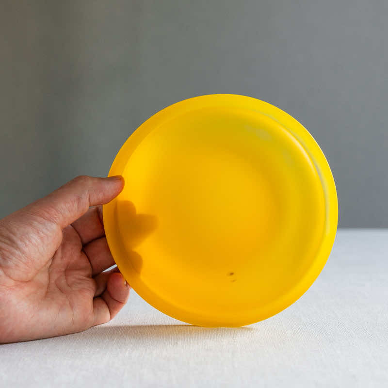 饗庭三七子 plate yellow C