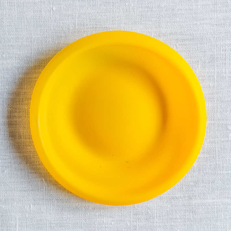 饗庭三七子 plate yellow C