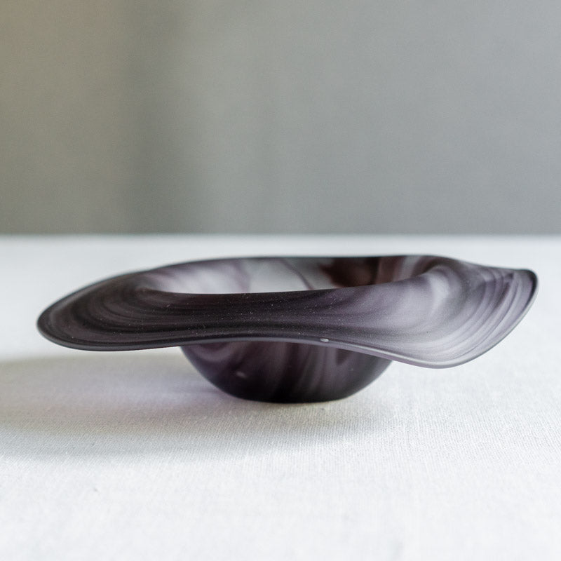 饗庭三七子 matte rim plate black A