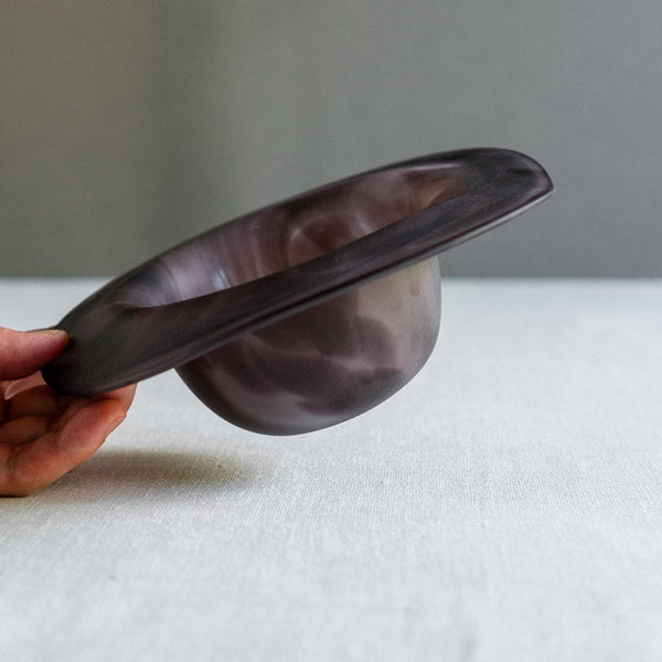 饗庭三七子 matte rim plate black C