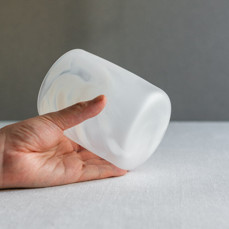 饗庭三七子 flower vase marble F