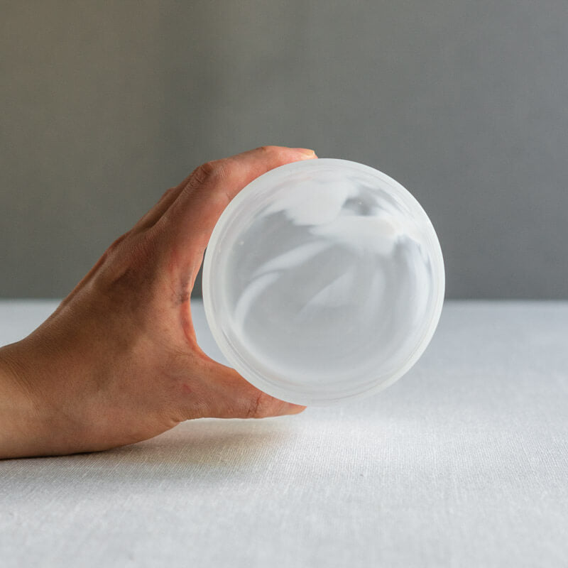 饗庭三七子 flower vase marble F