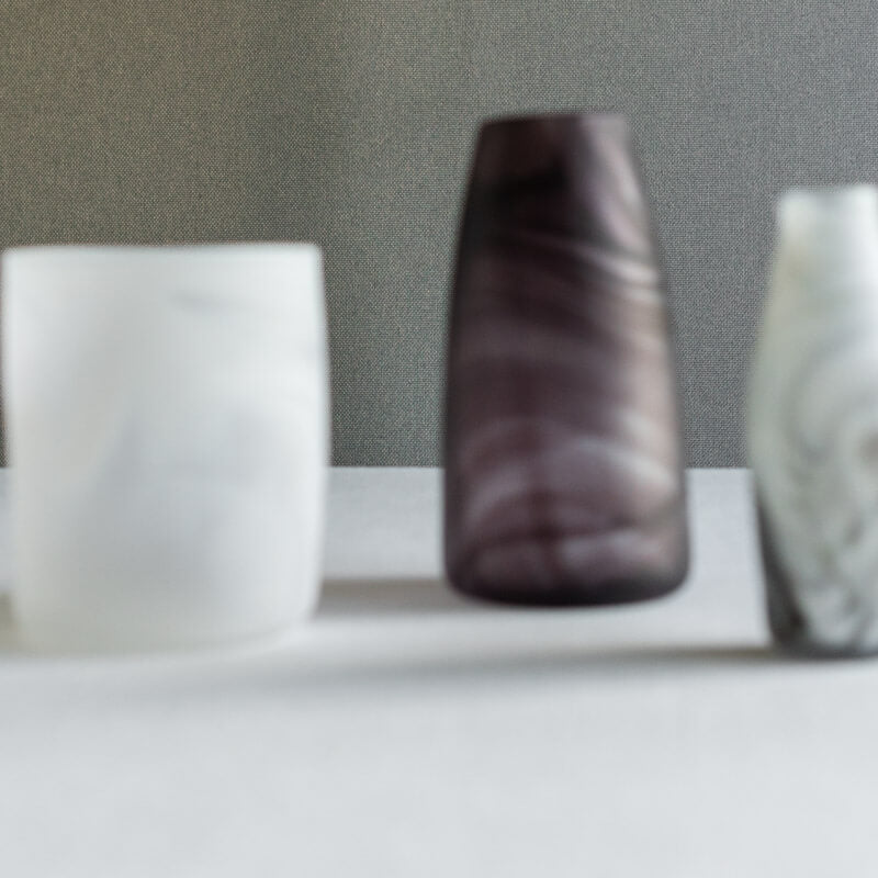 饗庭三七子 flower vase marble F