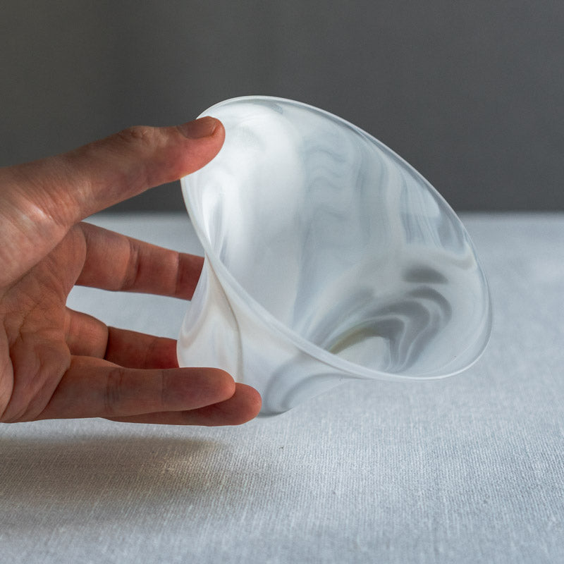 饗庭三七子 matte bowl white D