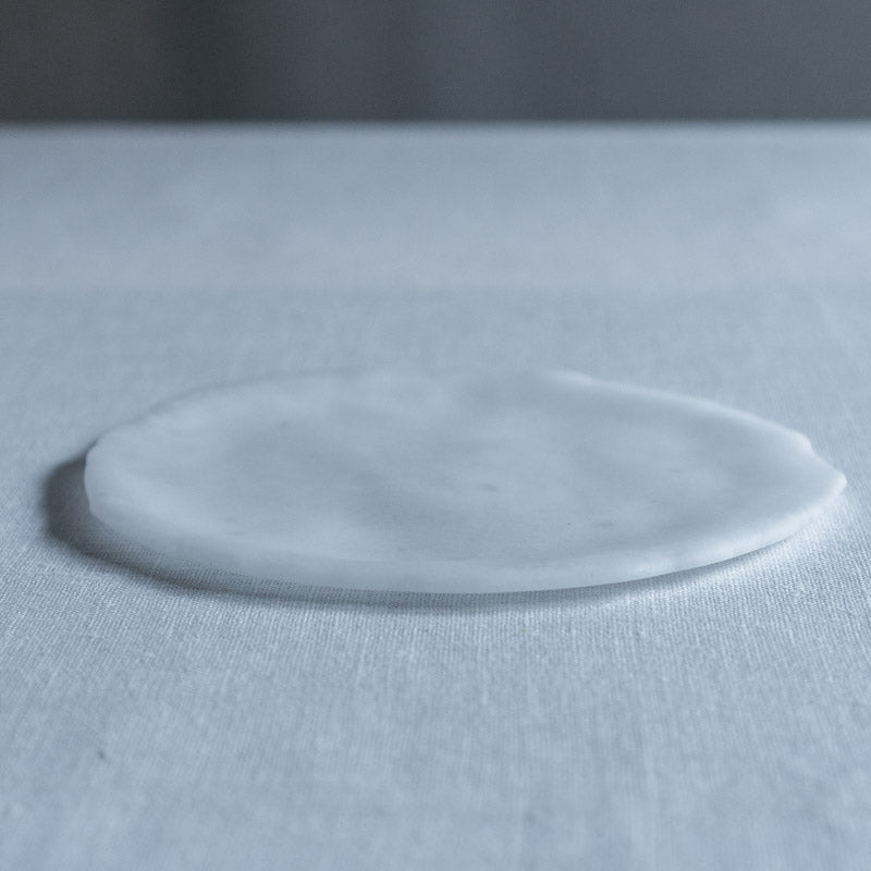 饗庭三七子 matte plate white A