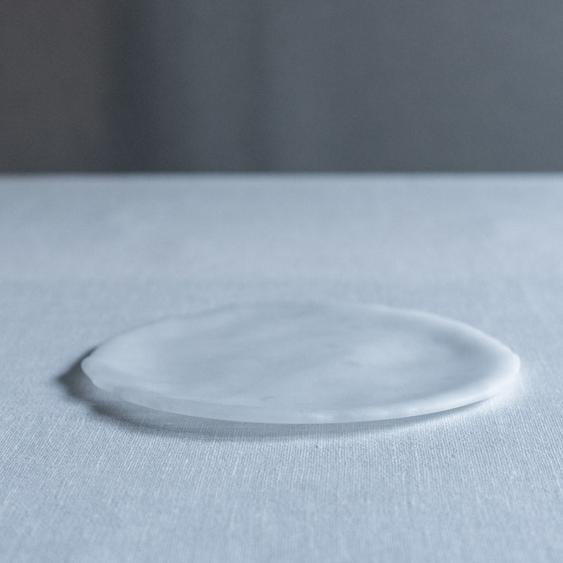 饗庭三七子 matte plate white A