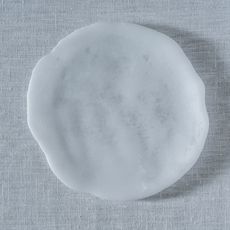饗庭三七子 matte plate white C
