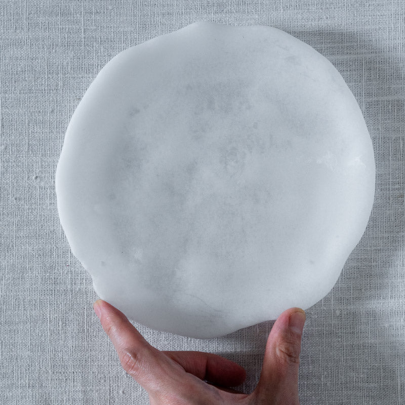 饗庭三七子 matte plate white C