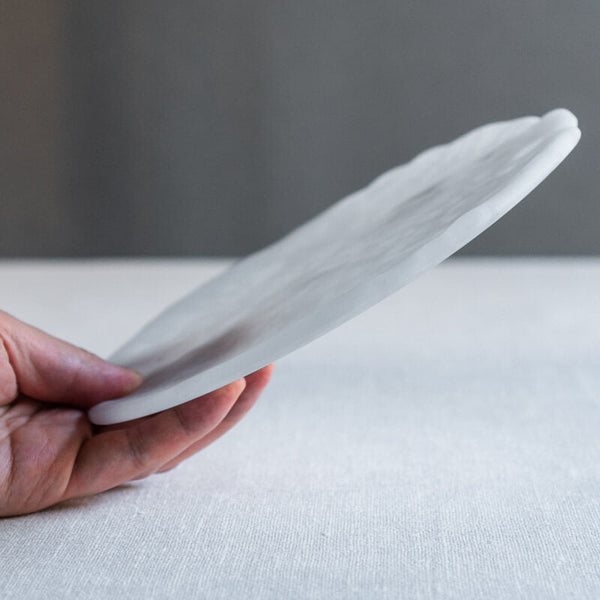 饗庭三七子 matte plate white