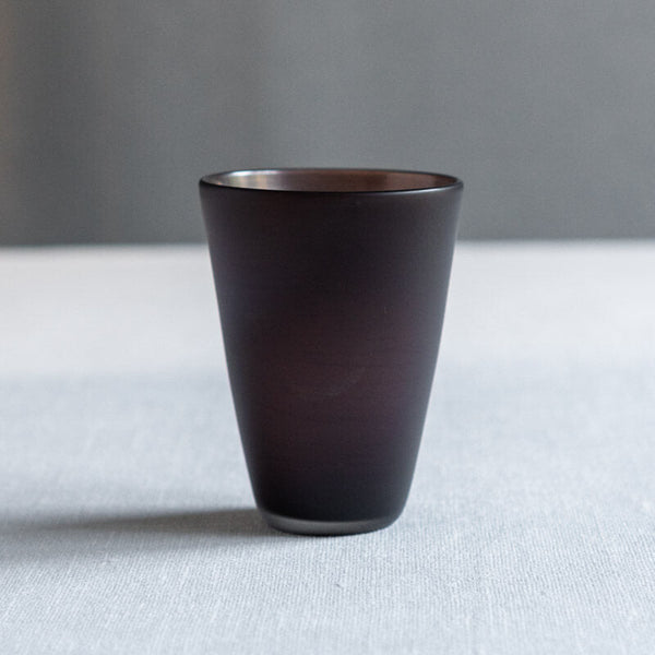饗庭三七子 matte cup black × sliver