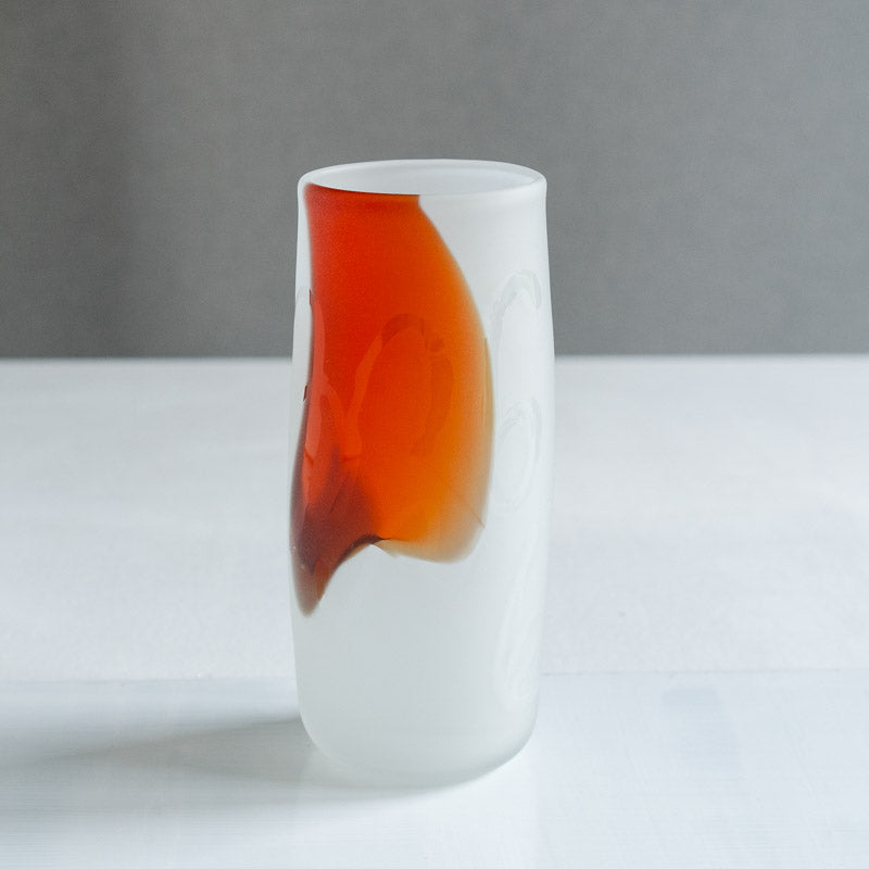饗庭三七子 flower vase Orange No.1 （返却）