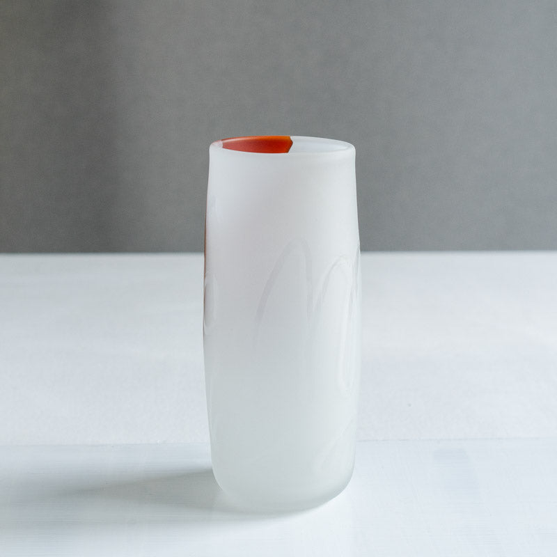 饗庭三七子 flower vase Orange No.1 （返却）