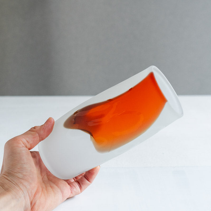 饗庭三七子 flower vase Orange No.1 （返却）