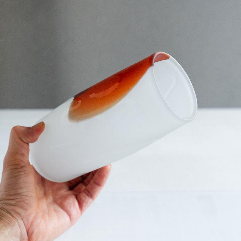 饗庭三七子 flower vase Orange No.1 （返却）