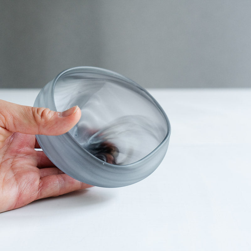 饗庭三七子 matte bowl M Gray No.1