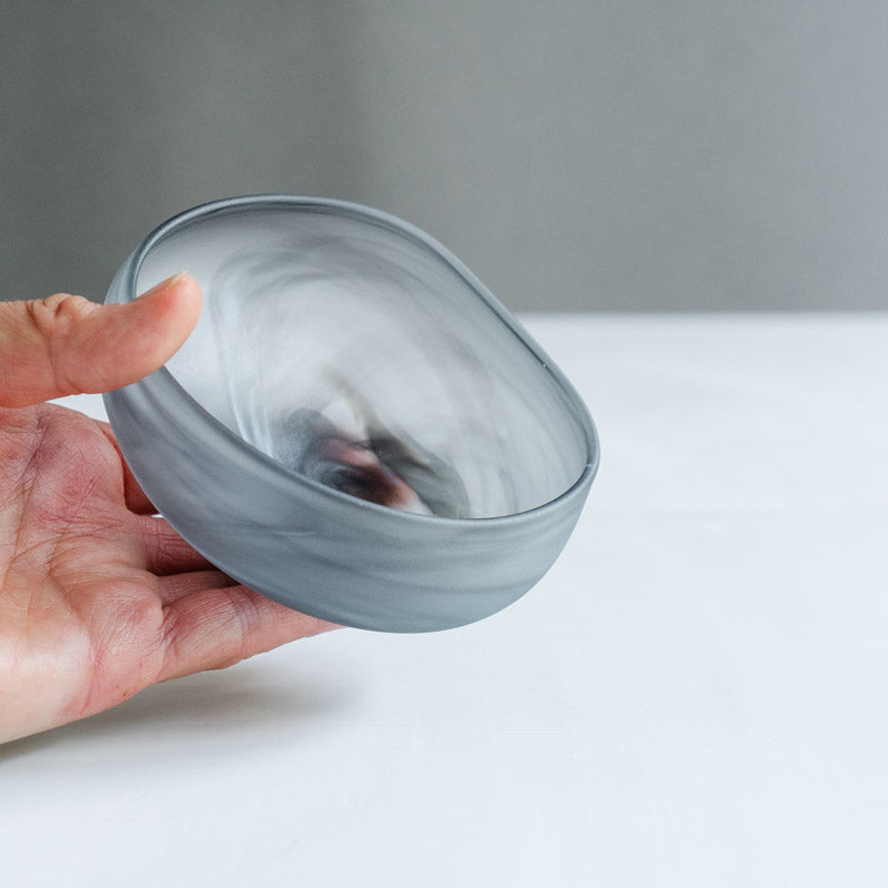 饗庭三七子 matte bowl M Gray No.1
