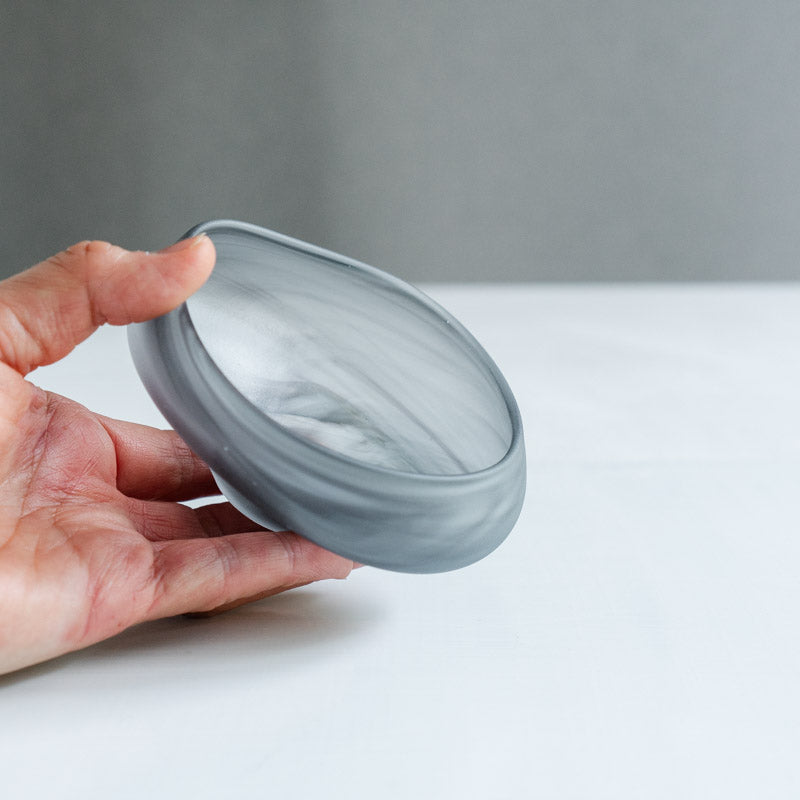 饗庭三七子 matte bowl M Gray No.1