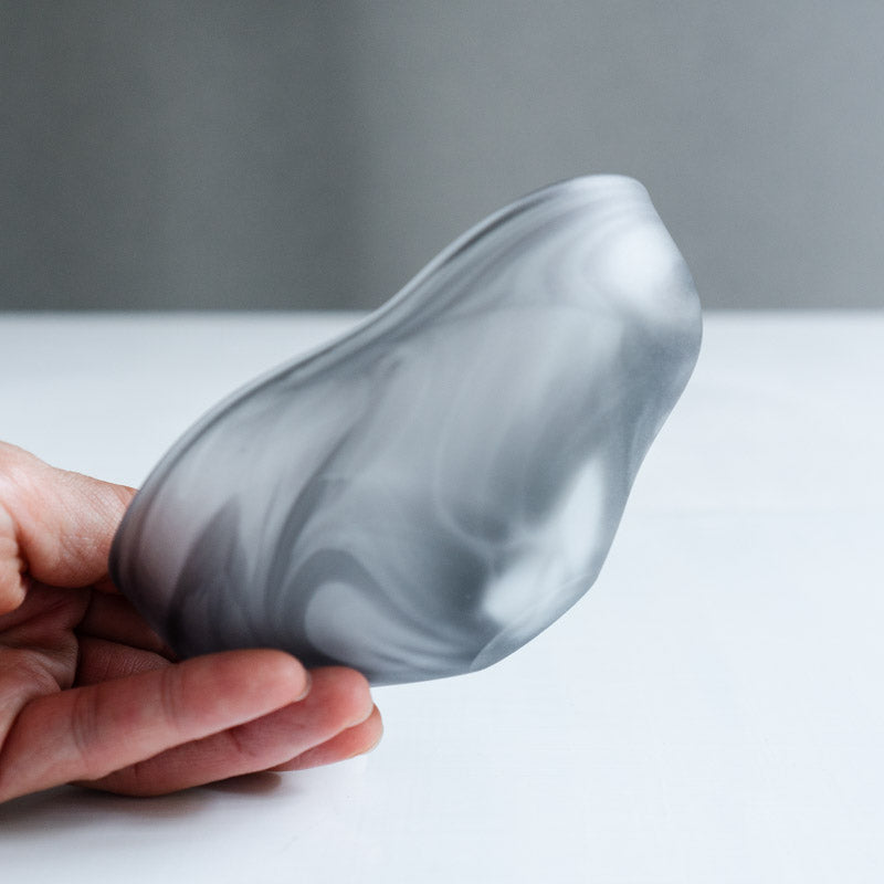 饗庭三七子 matte bowl M Gray No.2