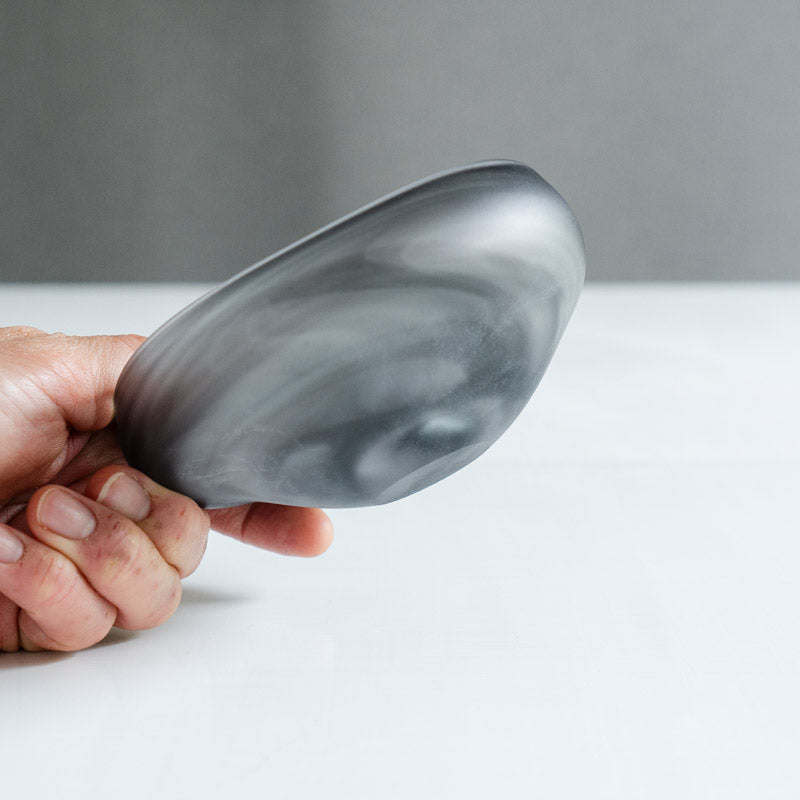 饗庭三七子 matte bowl M Gray No.4
