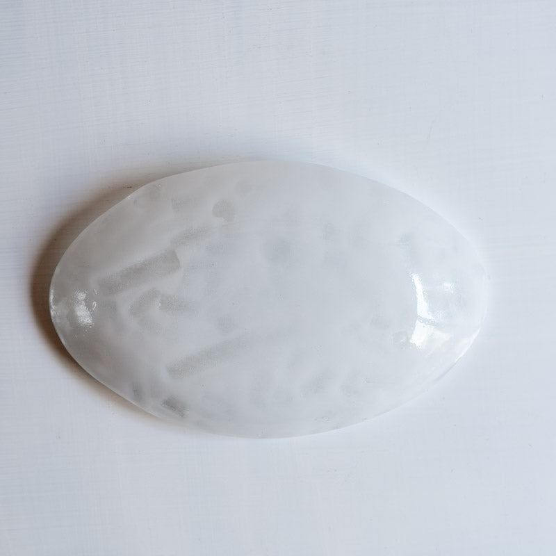 饗庭三七子 淡雪 oval plate A