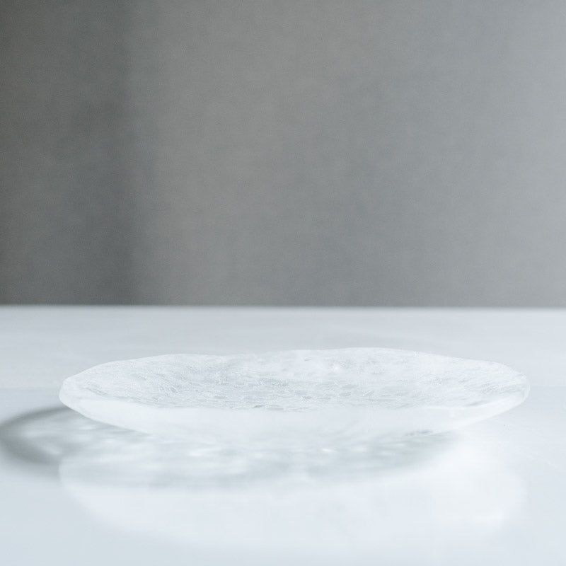 饗庭三七子 淡雪 oval plate A