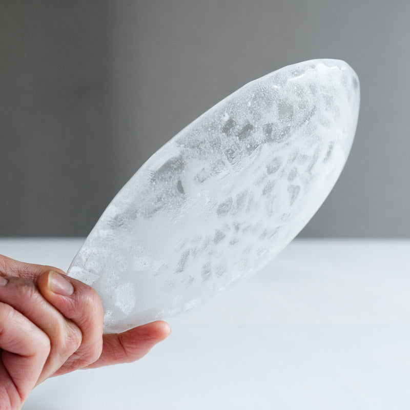 饗庭三七子 淡雪 oval plate B