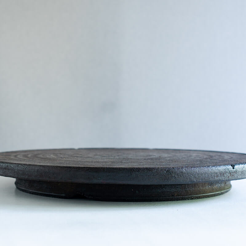 荒川蓮太郎 高台盆皿 45cm