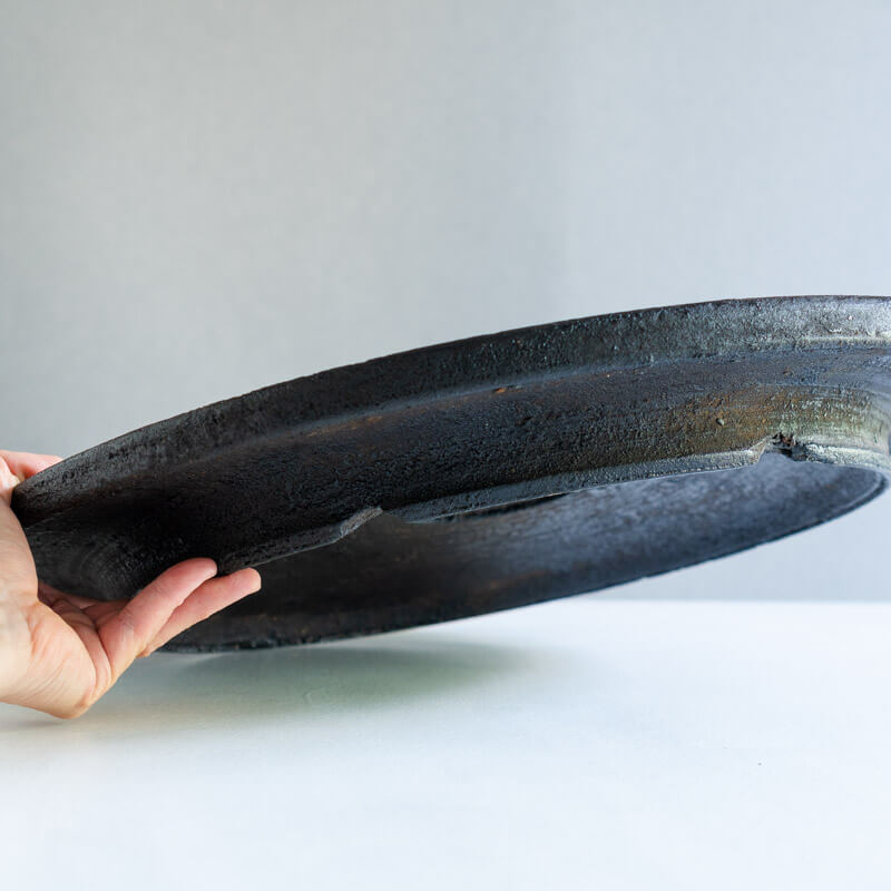 荒川蓮太郎 高台盆皿 45cm