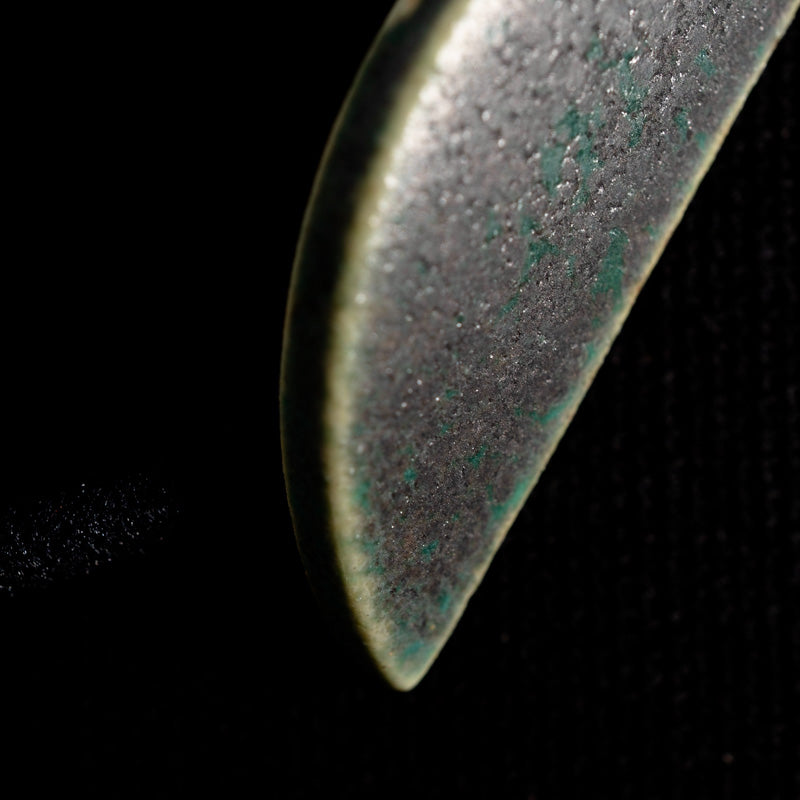 Yuki Abe Green Glaze Hair Tie, Bow-shaped