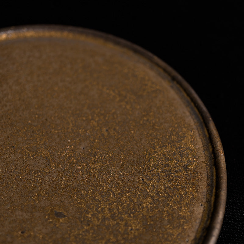 Abe Yuki Andon Dish 4-inch Bronze