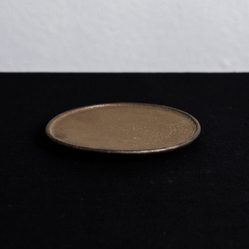Abe Yuki Andon Dish 4-inch Bronze