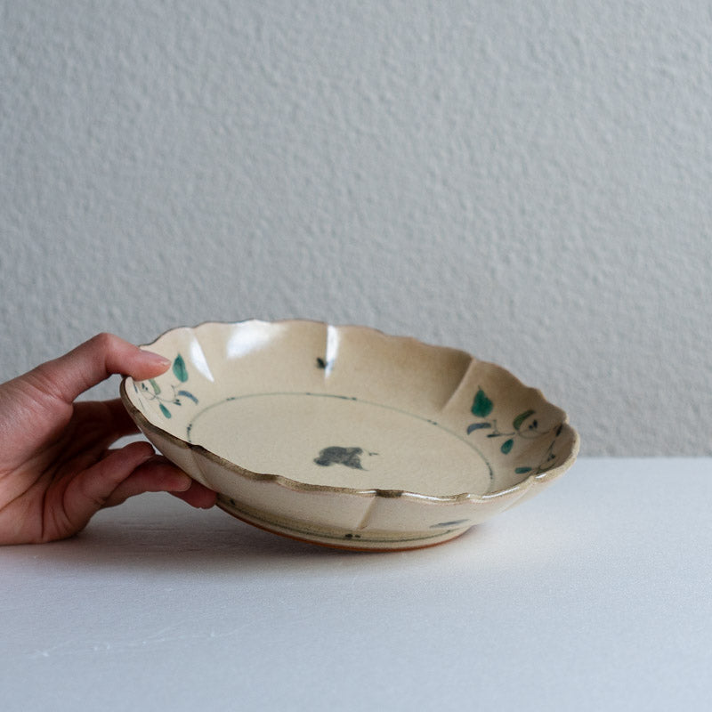 Fukuda Eiichi Painted Annamese Ryo-ka Plate, Large