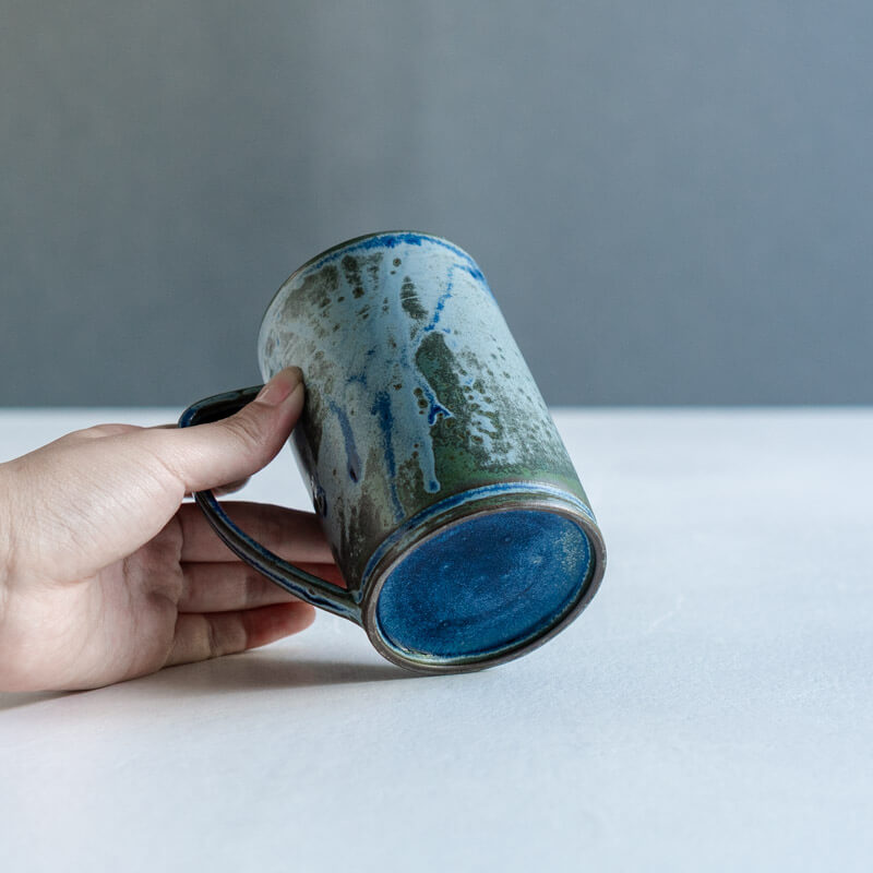 Furuhata Miki iro tall mug blue B