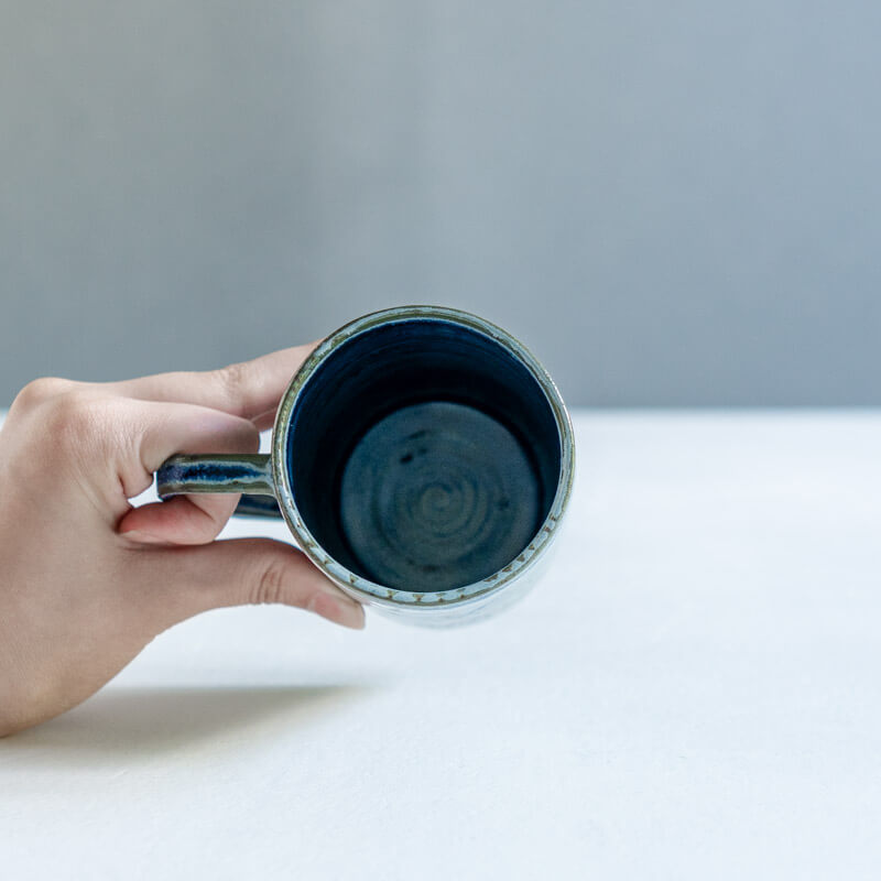 Furuhata Miki iro tall mug blue B