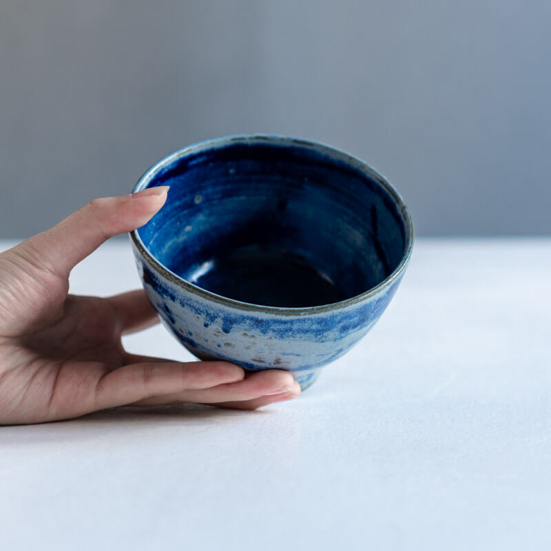 FURIHATA MIKI iro bowl with base M blue B