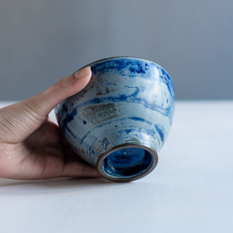 FURIHATA MIKI iro bowl with base M blue B