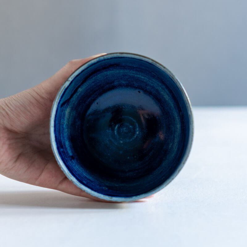 FURIHATA MIKI iro bowl with base M blue B
