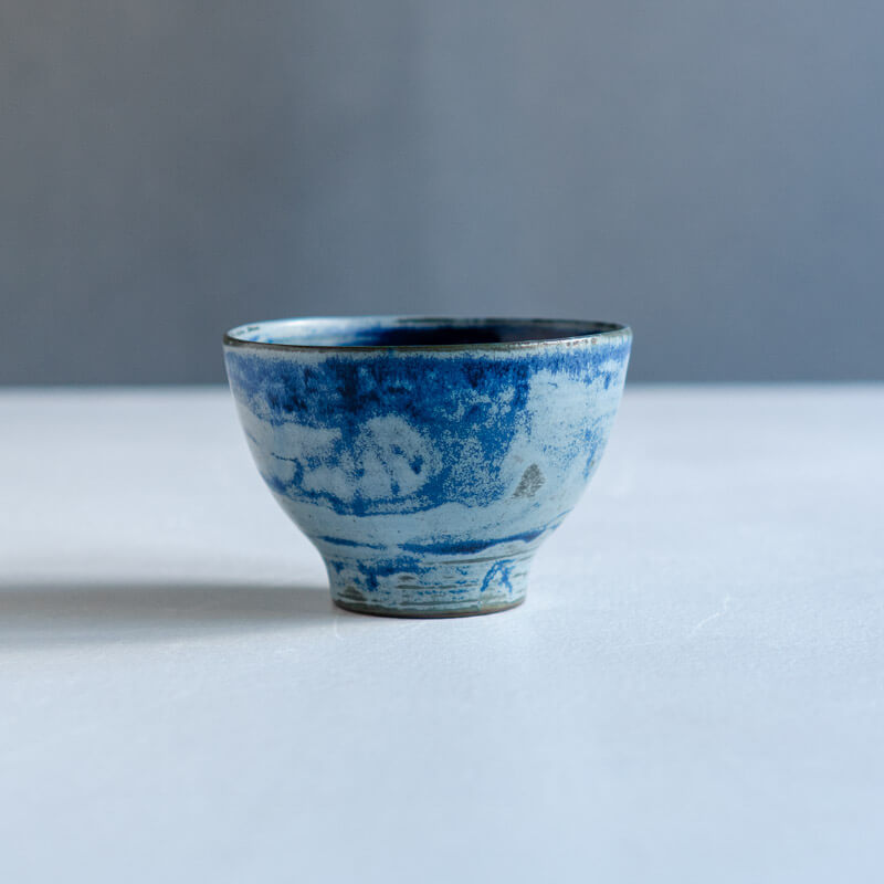 FURIHATA MIKI iro bowl with base M blue B