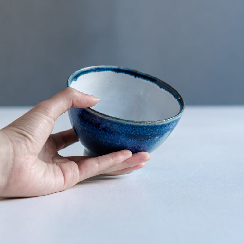降幡未来 iro bowl 高台付き M 青 C