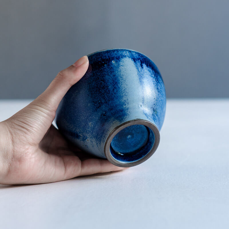 Miki Furihata iro bowl with foot M blue C